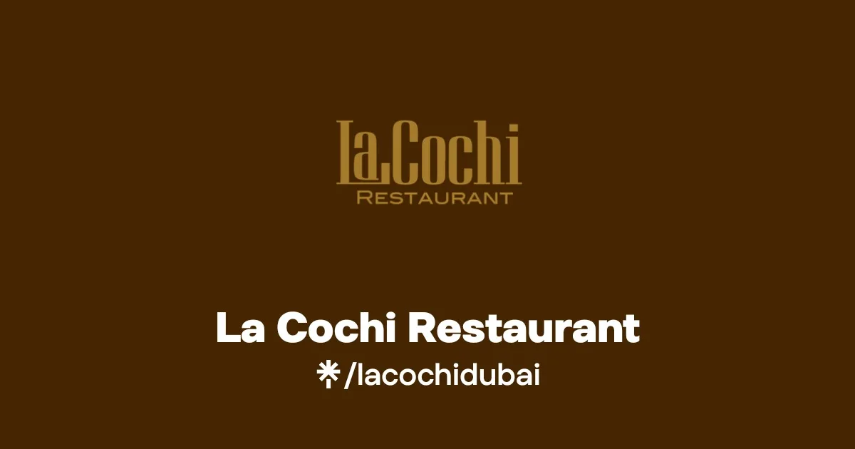 LaCochi Restaurant Dubai - Marriott Marquis Dubai Creek