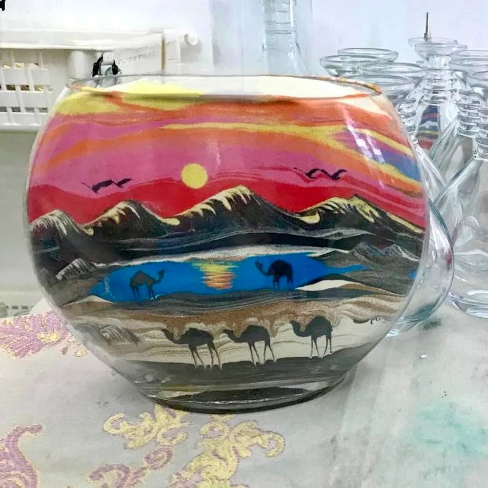 Sand art in bottle Dubai