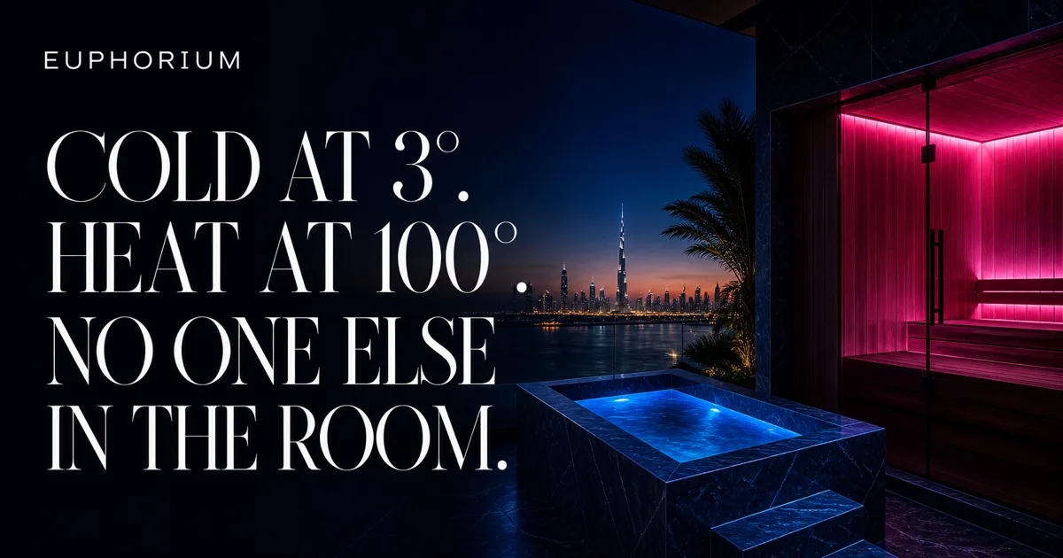Euphorium Ice Bath & Sauna Dubai - 24/7 Cold Plunge