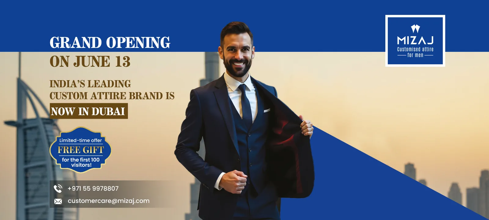 Mizaj - Customized attire for Men - Deira Dubai