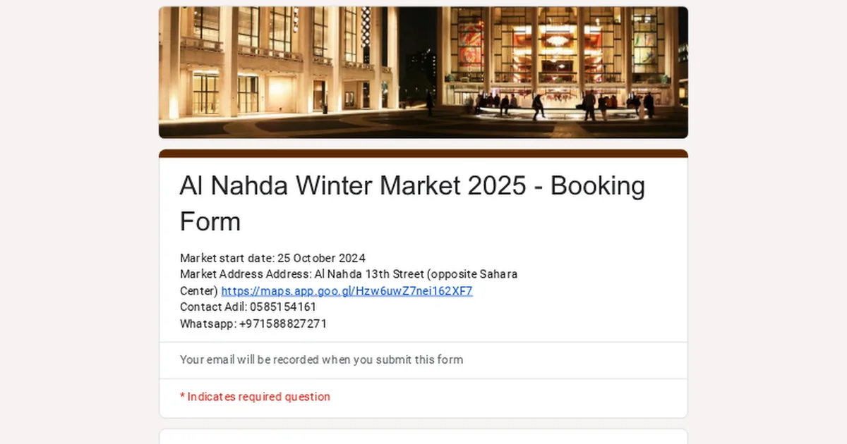 Al Nahda Winter Market