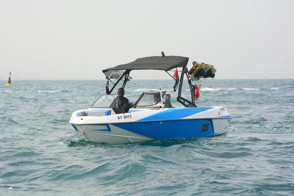Blue wake Dubai